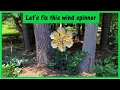 Fixing a wind spinner