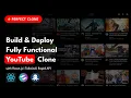 Build Deploy Fully Functional YouTube Clone Single Page Application with React JS Tailwind CSS