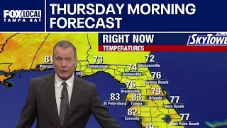 Tampa weather Thursday morning forecast
