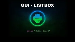 Listbox - Python Programming