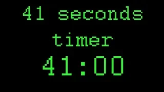 41 seconds timer