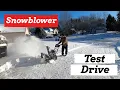 Briggs and Stratton Snow Blower Test Drive