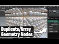 How to Array in Geometry Nodes - Blender 2024