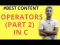 C language tutorial for beginners Lecture 5 Operators in c programming shift operators