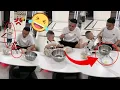 Lagu Father secretly gives son fallen dumplings, then learns lesson from baby instantly.😂#funny#cutebaby