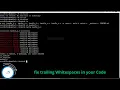 How to fix trailing Whitspaces in your code