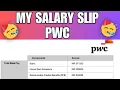 PWC Salary Slip My salary slip of PWC Company
