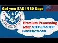 How to Apply for OPT PREMIUM Processing Online Step by Step Instructions I-907 Form
