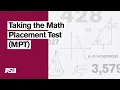 ASU-USA Pathways Taking the Math Placement Assessment MPA