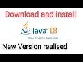 How to Install Java 18 on Windows JAVA - HOME JDK installation
