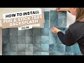 How to install Zellige peel and stick backsplash tiles Smart Tiles