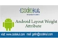 Android Tutorial 2019 - Android Layout Weight-Attribute