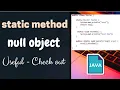 null object calling a static method - Java