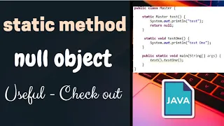 null object calling a static method - Java