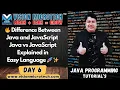 Difference Between Java and JavaScript Java vs JavaScript Explained in Easy Language