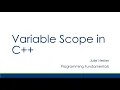 Variable Scope in C Tutorial
