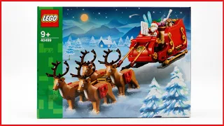 LEGO Seasonal 40499 Santa's Sleigh Speed Build