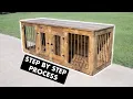 How to Build an Indoor Double Dog Kennel Crate Cage