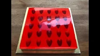 strawberry jelly heart cheesecake thesugarcrumble