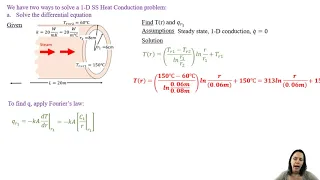 MEGR3116 Chapter 3 3 1D SS Heat Conduction Radial Systems