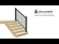 Williams Aluminum Railing Stair Installation