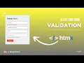 Client Side Form Validation in HTMX Instant Feedback