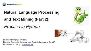 Webinar Part 2 Natural Language Processing and Text Mining Practice in Python