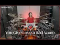 Download Lagu Bon Jovi - You Give Love A Bad Name - Tico Torres || Drum cover by KALONICA NICX