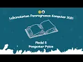 Pemrograman Komputer 2021 Modul 5 PENGANTAR PYTHON