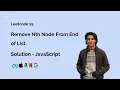 Remove Nth Node From End of List - Leetcode 19