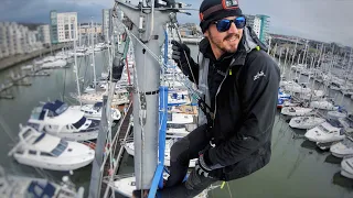 No More Halyard Banging…FINALLY!— Sailing Uma [Step 209]