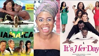 the screening room a trip to jamaica vs its her day nollywood movies