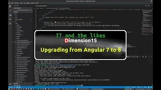 Upgrading Angular 7 project to 8