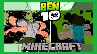 Ben10 Mod Transformations in Minecraft and in Original CARTOON