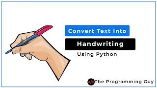 How to convert Text to Handwriting in Python PYTHON PYWHATKIT