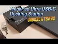 Lenovo ThinkPad Ultra Docking Station USB-C Review - Setup Features
