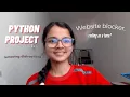 Making a website blocker using python Beginner projects coding as a teen