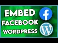 How to Embed Facebook Feed on Wordpress Step By Step