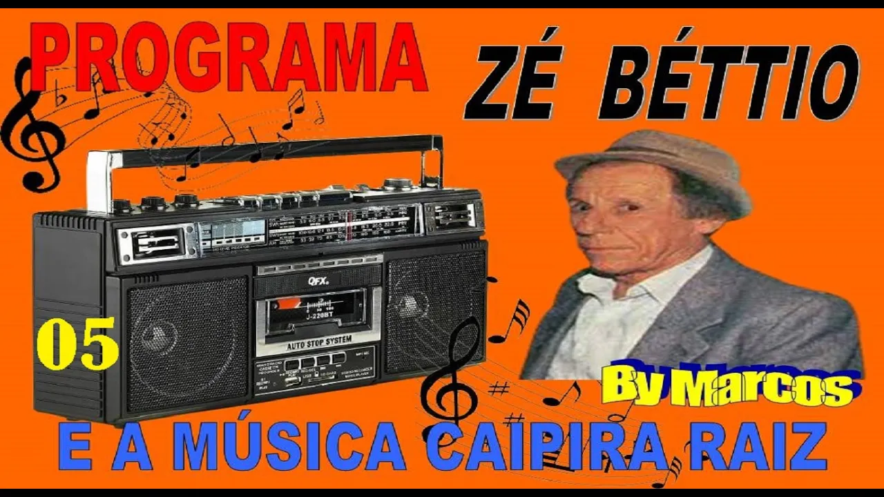 05 - Programa ZÉ BÉTTIO tocando a verdadeira MÚSICA RAIZ CAIPIRA    só Saudades   by Marcos