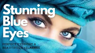 stunning blue eyes perfect eyesight beautiful eyelashes classical music