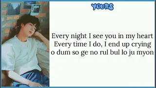 bts jin yours jirisan ost part 4 easy lyrics