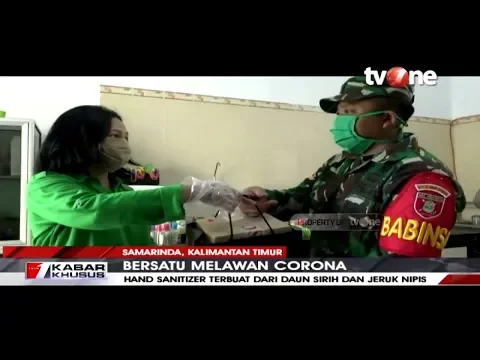 TNI di Tenggarong Buat Hand Sanitizer Berbahan Alami untuk Dibagikan Gratis | tvOne