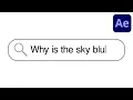 Google Search Bar Animation Type-On Effect Adobe After Effects Tutorial