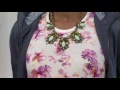 LOGO Lounge by Lori Goldstein Printed Tank w Ribbed Neckline Lace Hem on QVC