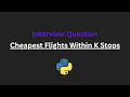 Cheapest Flights Within K Stops - Bellman-Ford