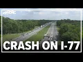Lanes reopened after crash on I-77