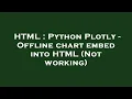 HTML Python Plotly - Offline chart embed into HTML Not working