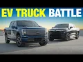 Chevy Silverado EV vs Ford F-150 Lightning Big All-American and Fully Electric Trucks