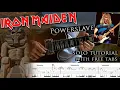Lagu Iron Maiden - Powerslave Dave Murray's solo lesson (with tablatures and backing tracks)