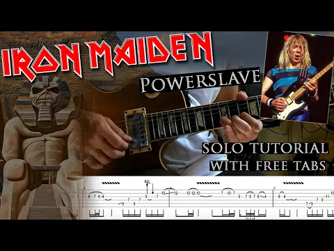 Download MP3 Iron Maiden - Powerslave Dave Murray's solo lesson (with tablatures and backing tracks)